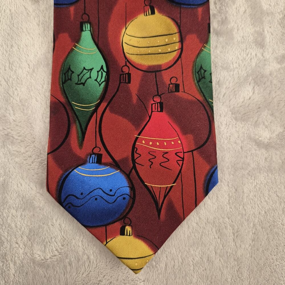 J GARCIA Christmas Ornament Tie Creme De Menthe Hangover Collection 45 Limited